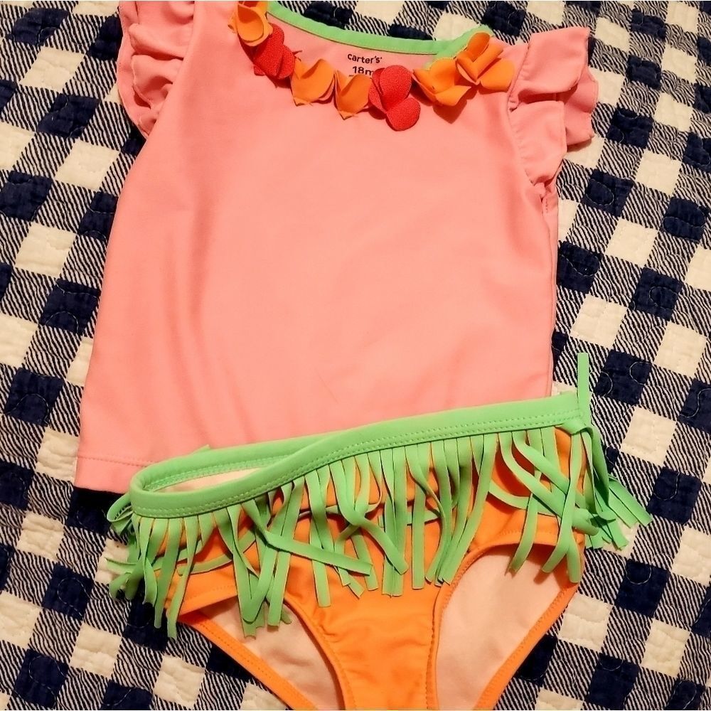 Carter's 2 piece Girls Bathing Suit 18m